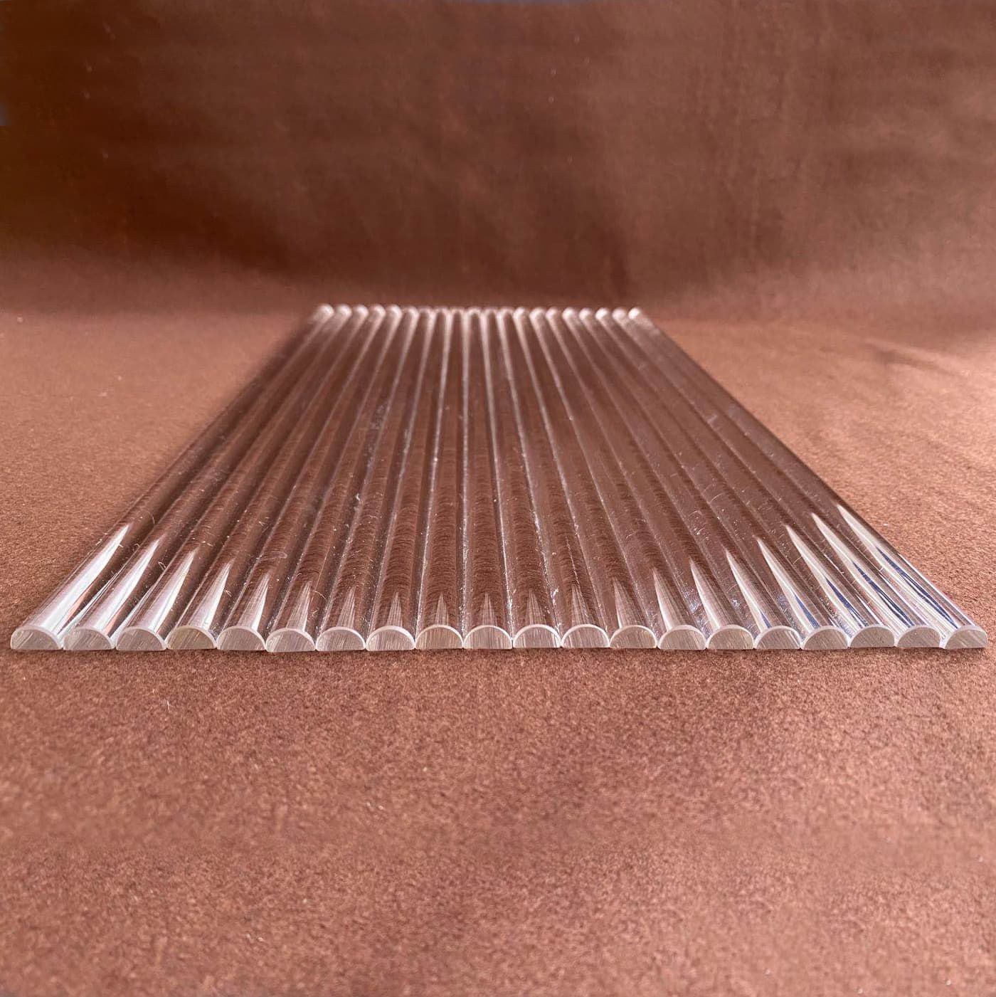 Half Round Quartz Rod