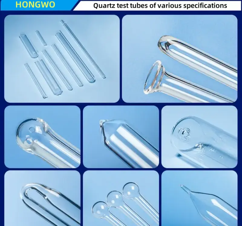 Laboratory quartz glass test tube