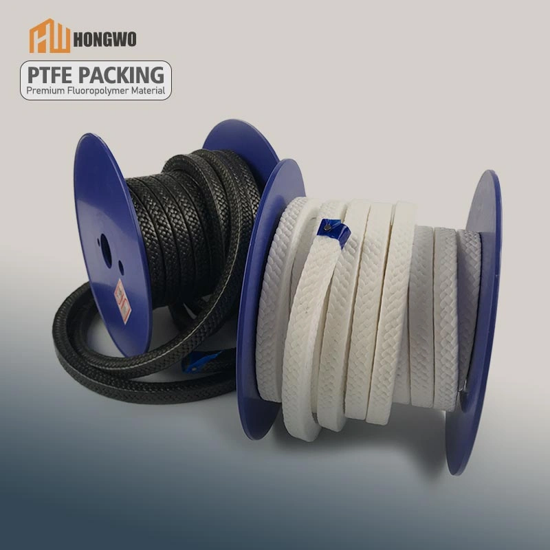 Black And White PTFE Gland Packing