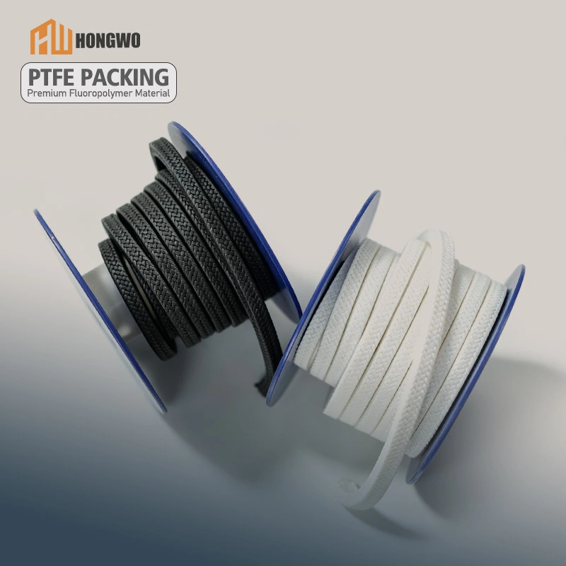 Pure PTFE Pump Gland Braided Packing Without Oil
