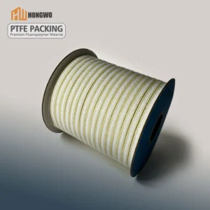 White PTFE Gland Packing With Aramid Corners
