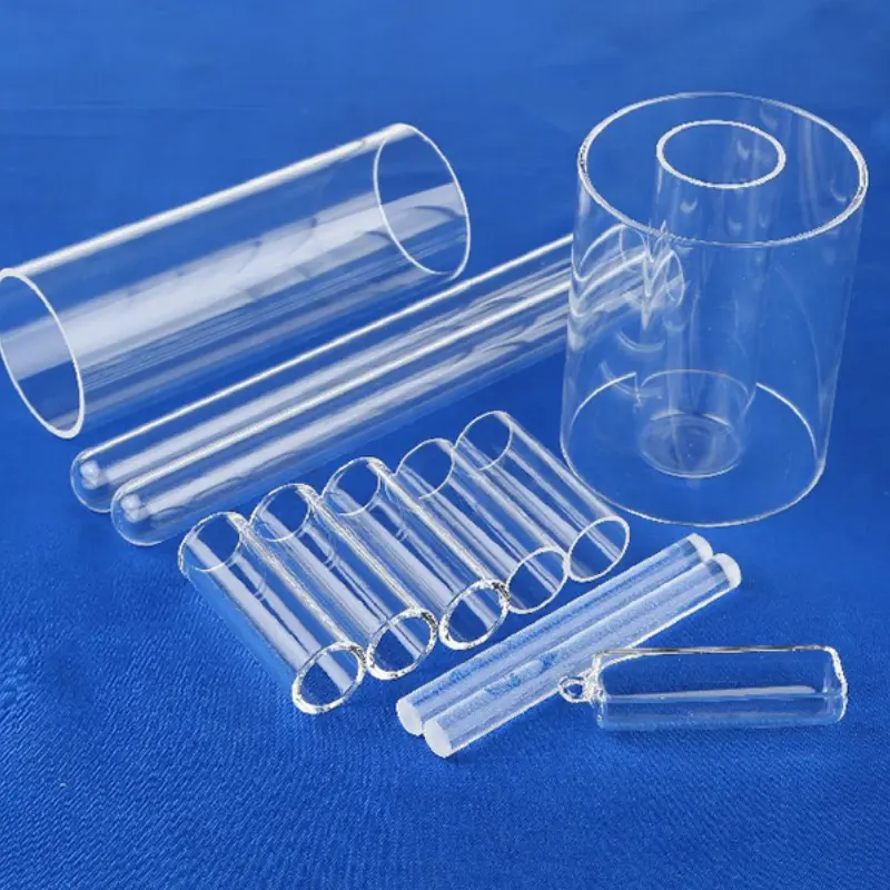 Quartz tube for industrial high-temperature applications